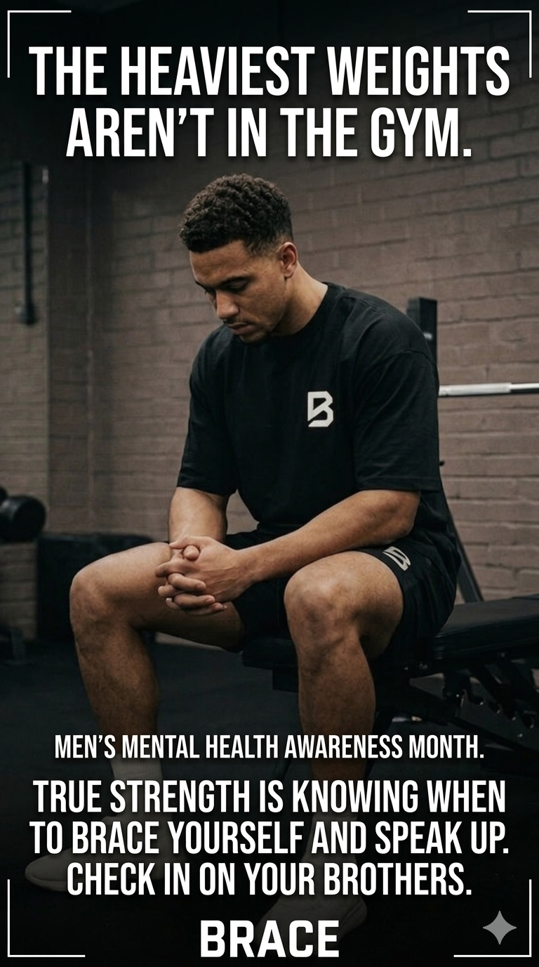 Men’s Mental Health Awareness: Why BRACE GymWear Is Pushing The Conversation Year-Round