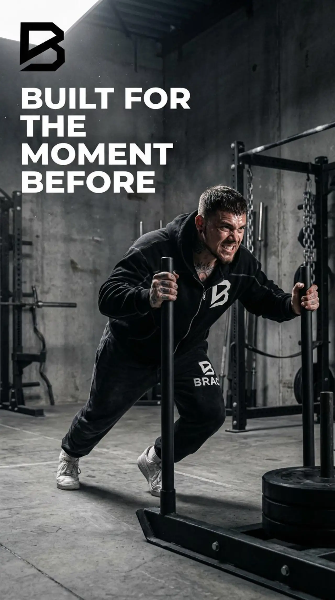 Brace gym sled training